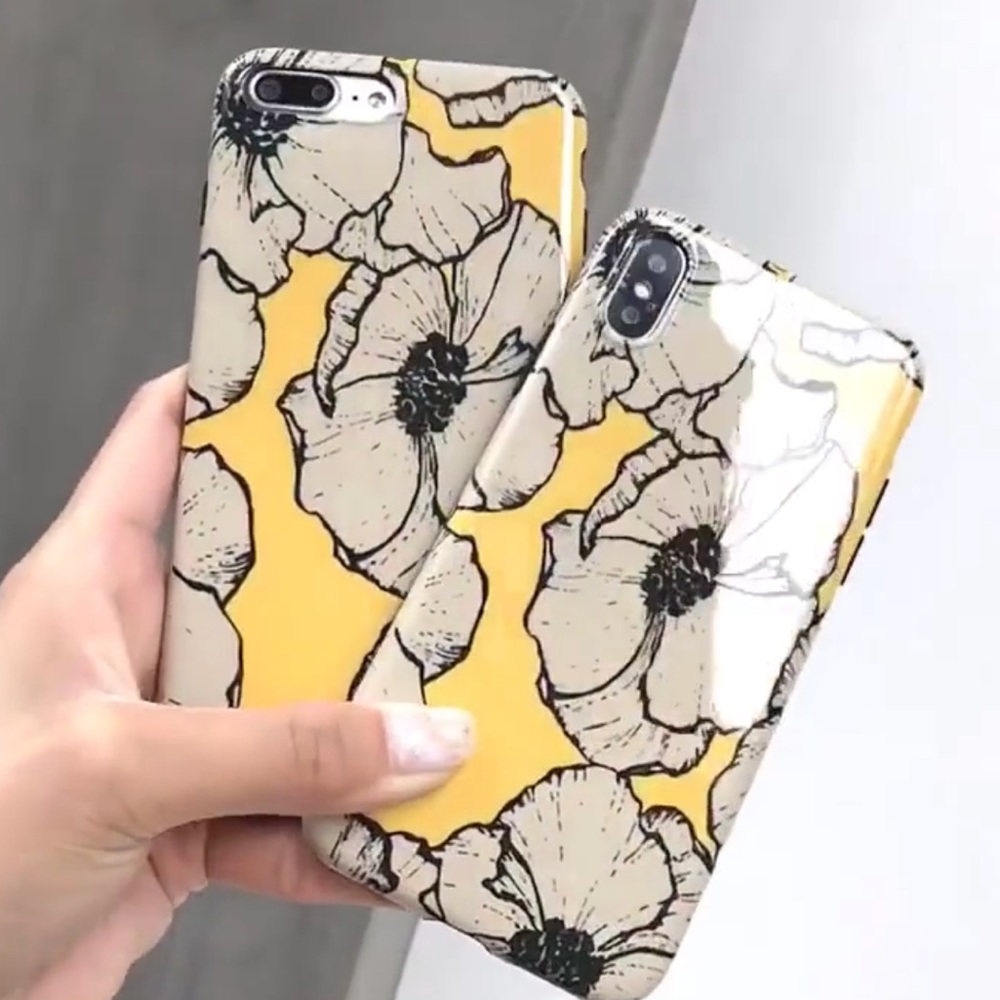 NEW iPhone 7/8/6+/6S+/6/6S Glossy Floral Case - Picture 2 of 4